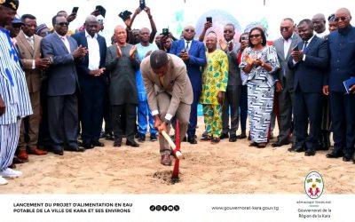 Kara : coup d&rsquo;envoi d&rsquo;un projet de 27 milliards de FCFA pour renforcer l&rsquo;approvisionnement en eau potable.